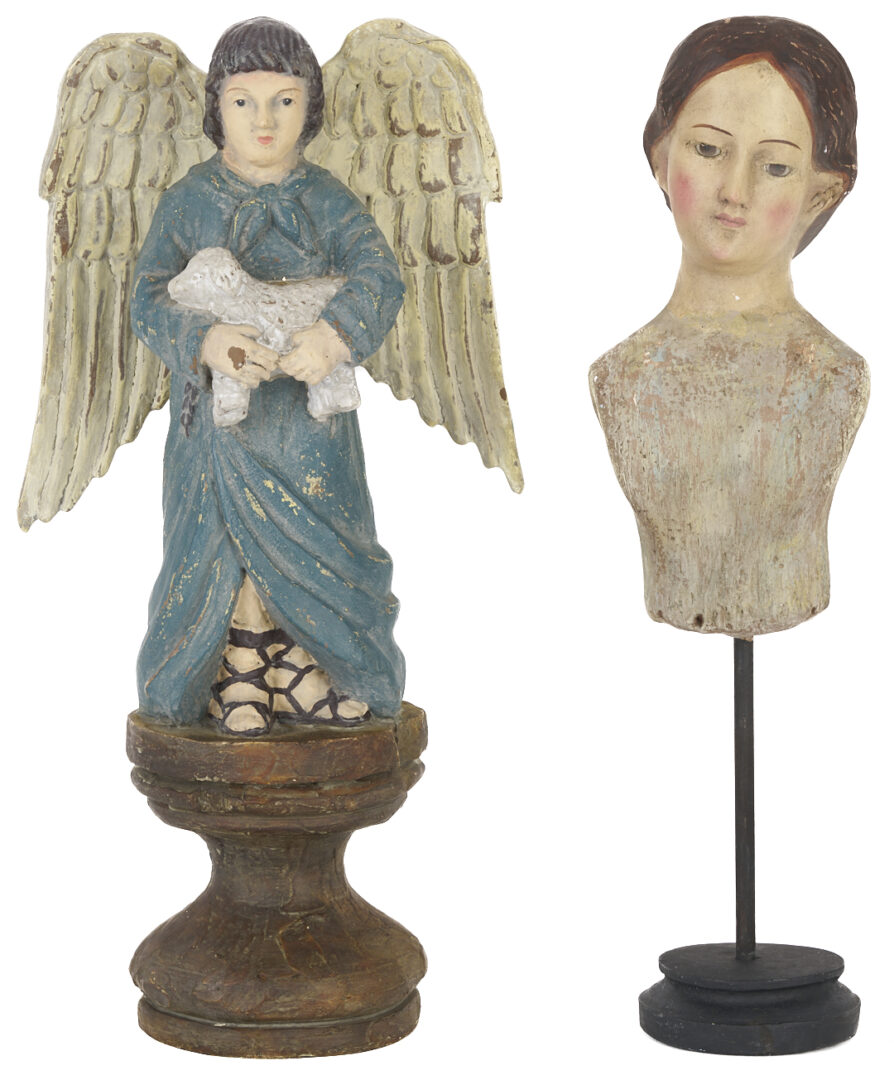 Lot 1012: 3 Santos Figures incl. Large Madonna and Child