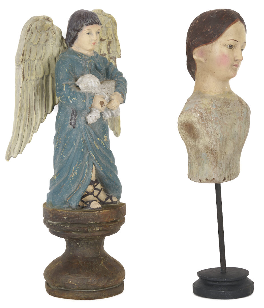 Lot 1012: 3 Santos Figures incl. Large Madonna and Child