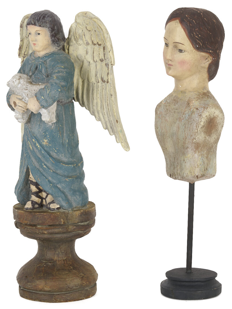 Lot 1012: 3 Santos Figures incl. Large Madonna and Child