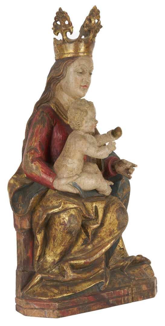 Lot 1012: 3 Santos Figures incl. Large Madonna and Child