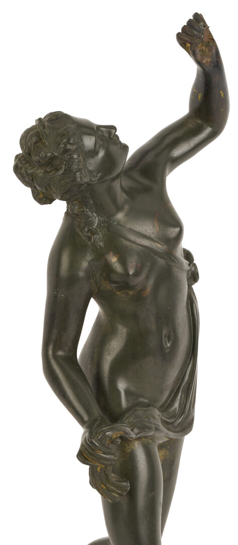 Lot 1013: Pr. Bronze Grand Tour Sculptures, Mercury & Fortune, after Bologne