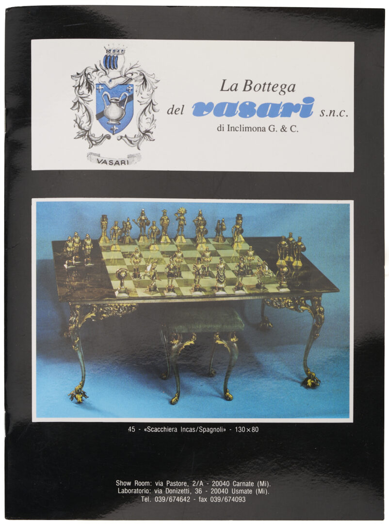 Lot 101: Giuseppe Vasari Scacchiera Bizantina Chess Set