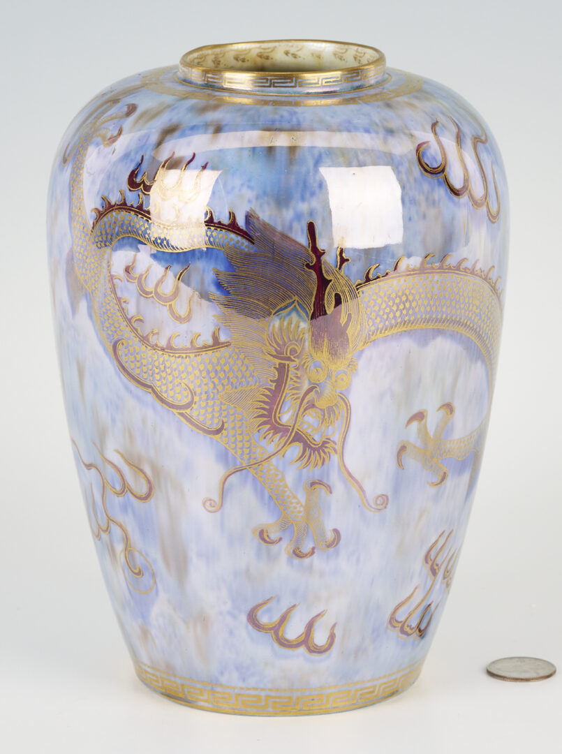 Lot 1022: Wedgewood Dragon Lustre Vase