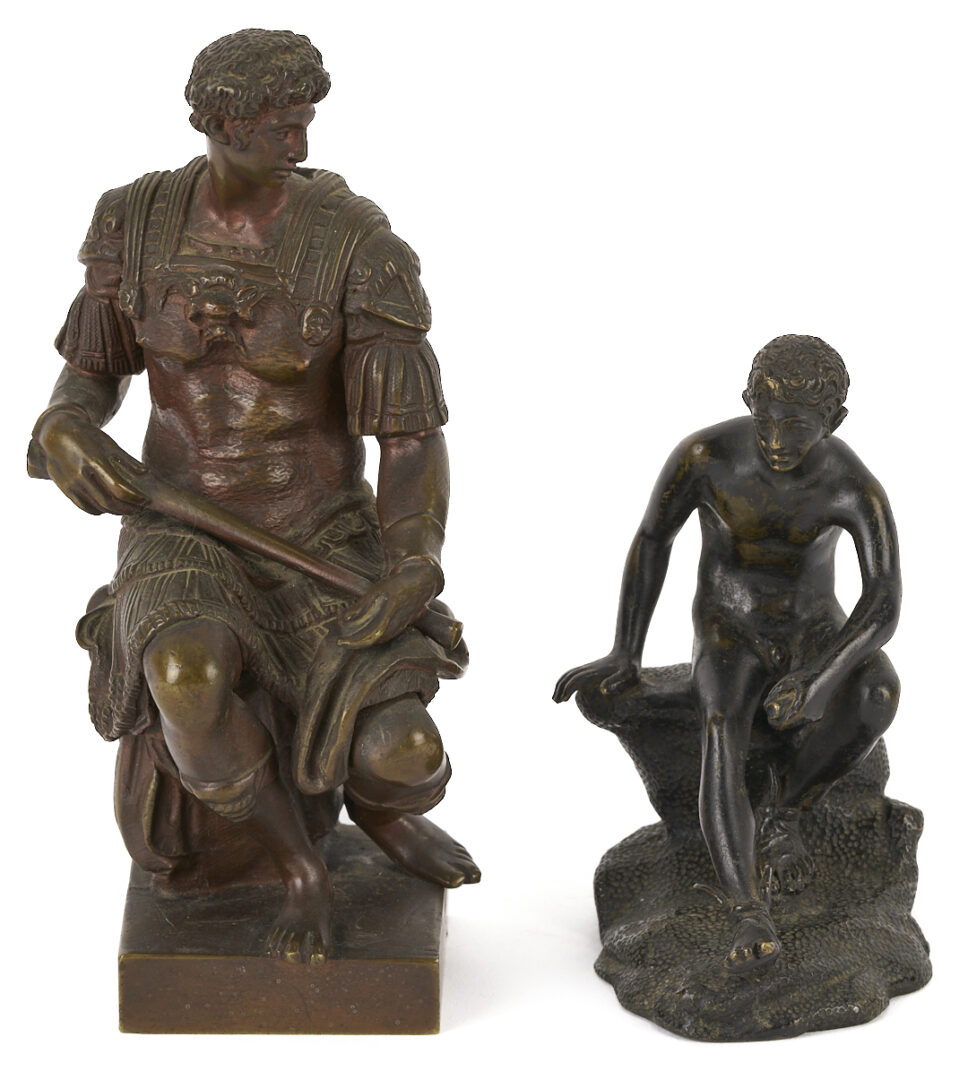 Lot 102: 4 Grand Tour Figural Bronze Sculptures