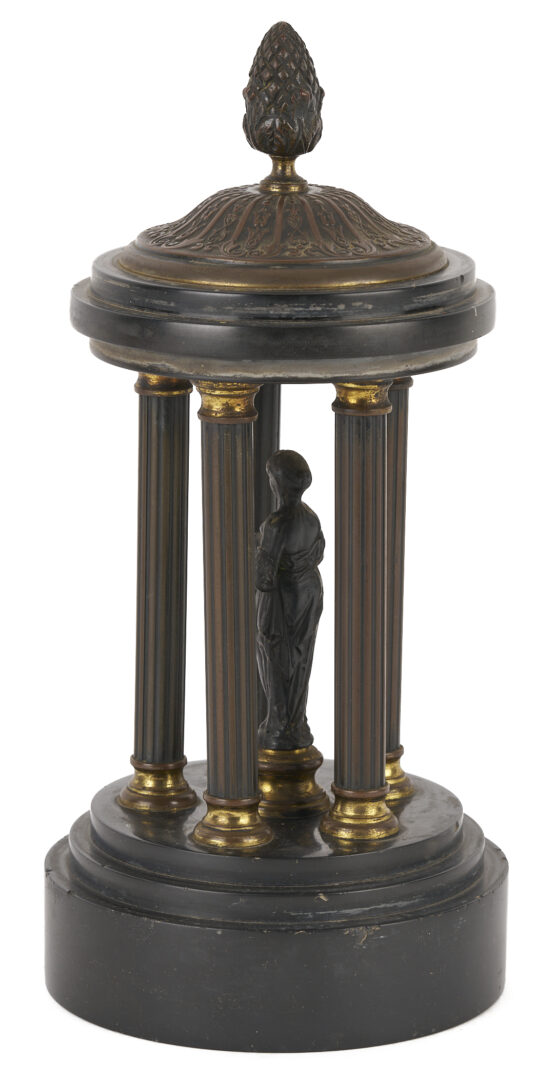 Lot 103: 2 Grand Tour Bronzes, Napoleon’s Column & Temple