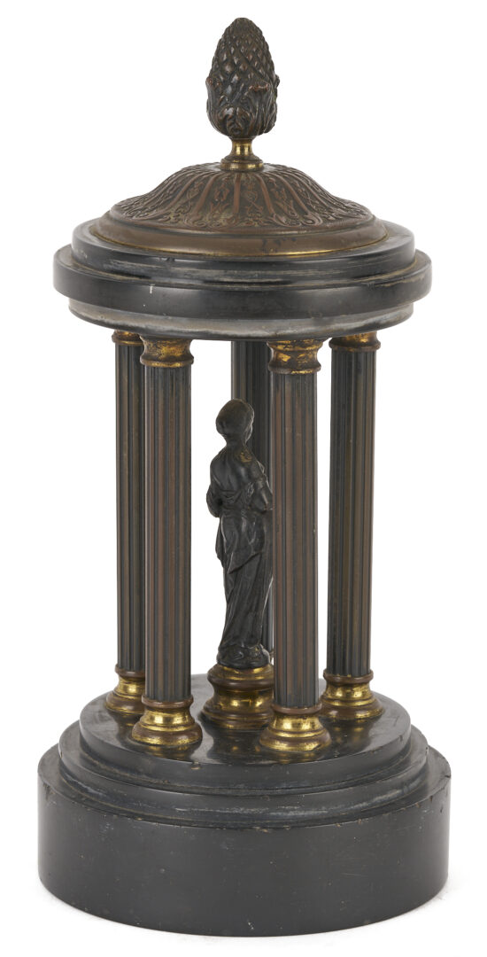 Lot 103: 2 Grand Tour Bronzes, Napoleon’s Column & Temple