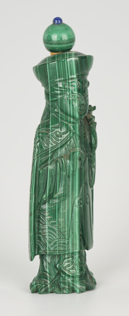 Lot 1050: Chinese Figural Malachite Snuff Bottle