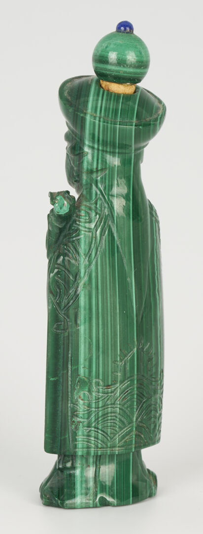 Lot 1050: Chinese Figural Malachite Snuff Bottle