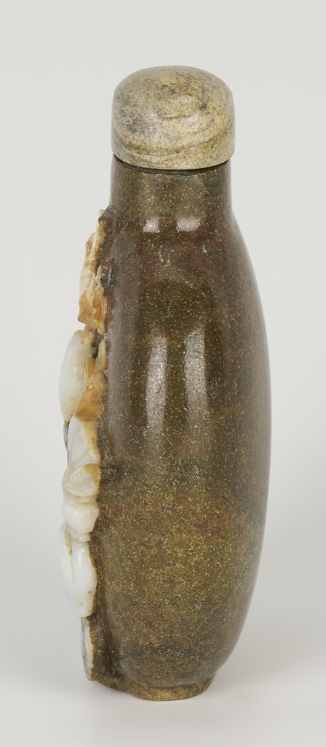 Lot 1051: Chinese Carved Boulder Opal Snuff Bottle