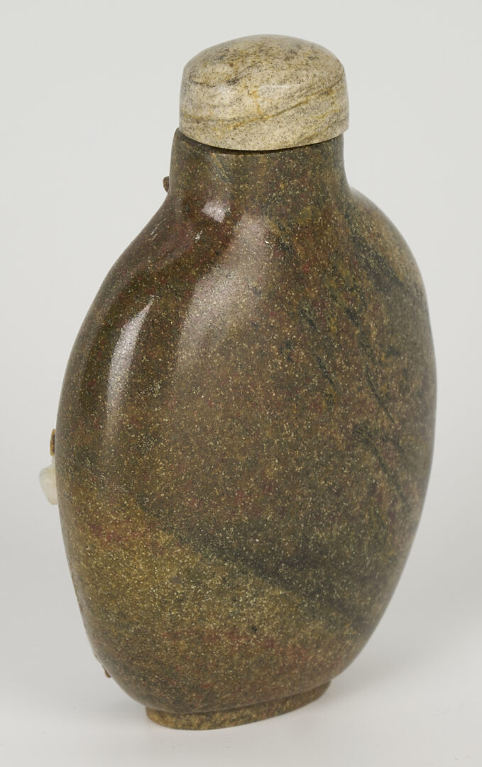 Lot 1051: Chinese Carved Boulder Opal Snuff Bottle