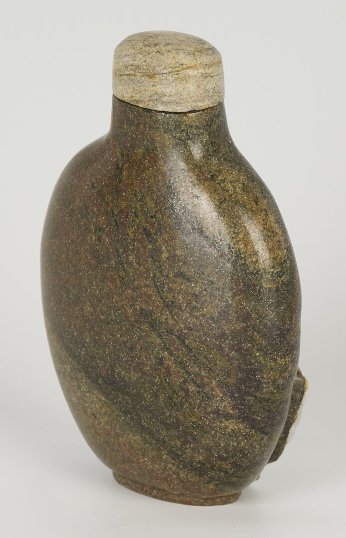 Lot 1051: Chinese Carved Boulder Opal Snuff Bottle