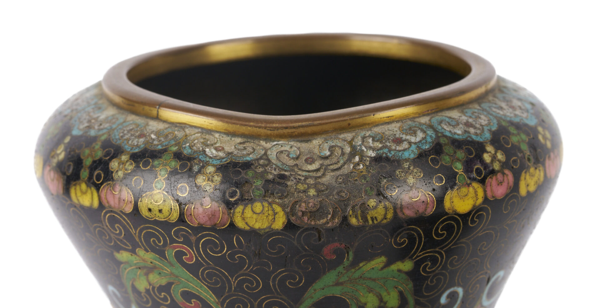 Lot 1056: Two Pairs of Chinese Cloisonne Vases