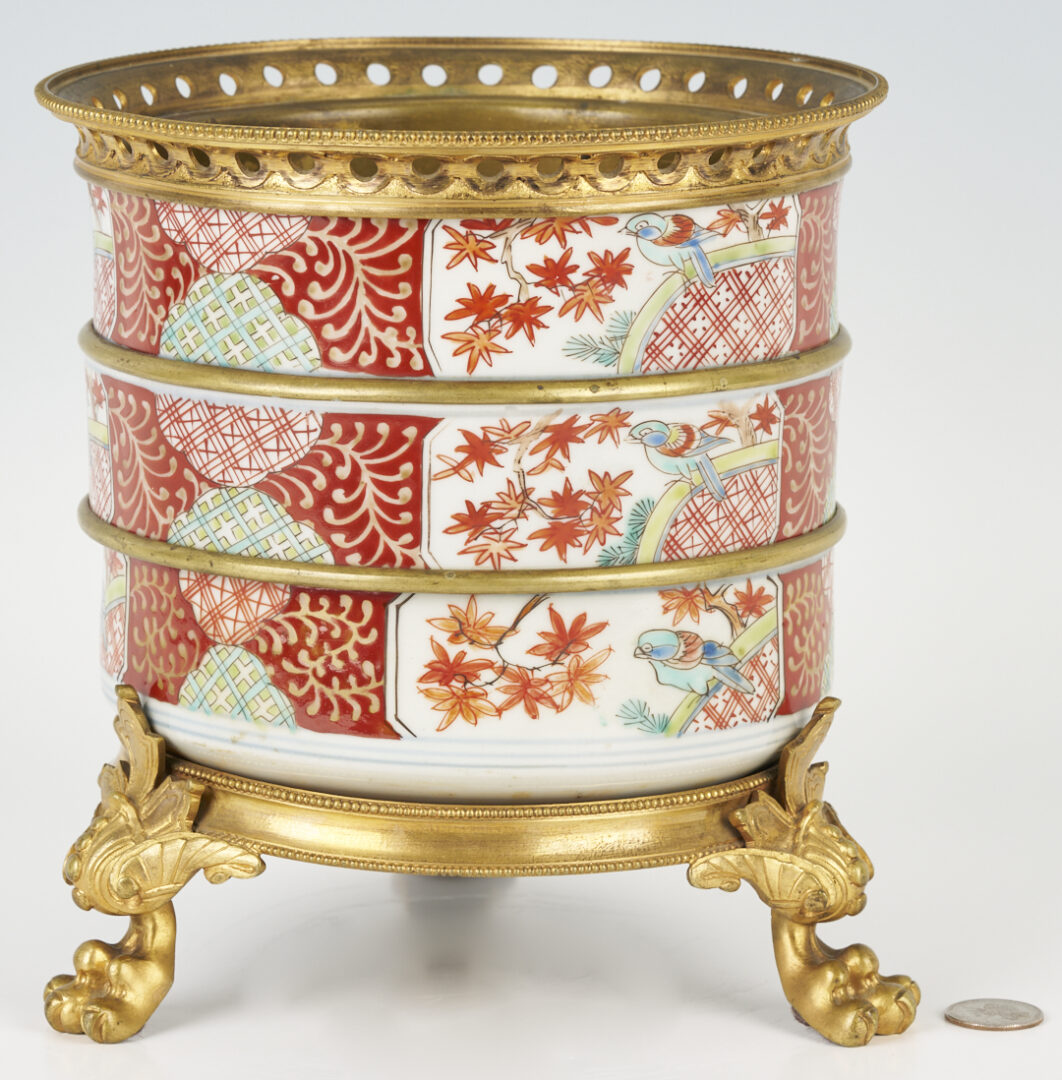 Lot 1064: Asian Jardiniere with Bronze Mounts