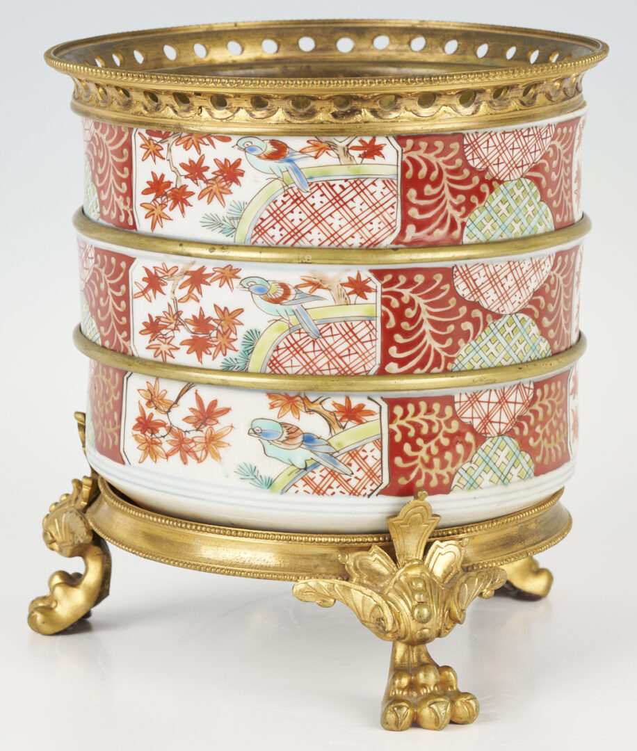 Lot 1064: Asian Jardiniere with Bronze Mounts