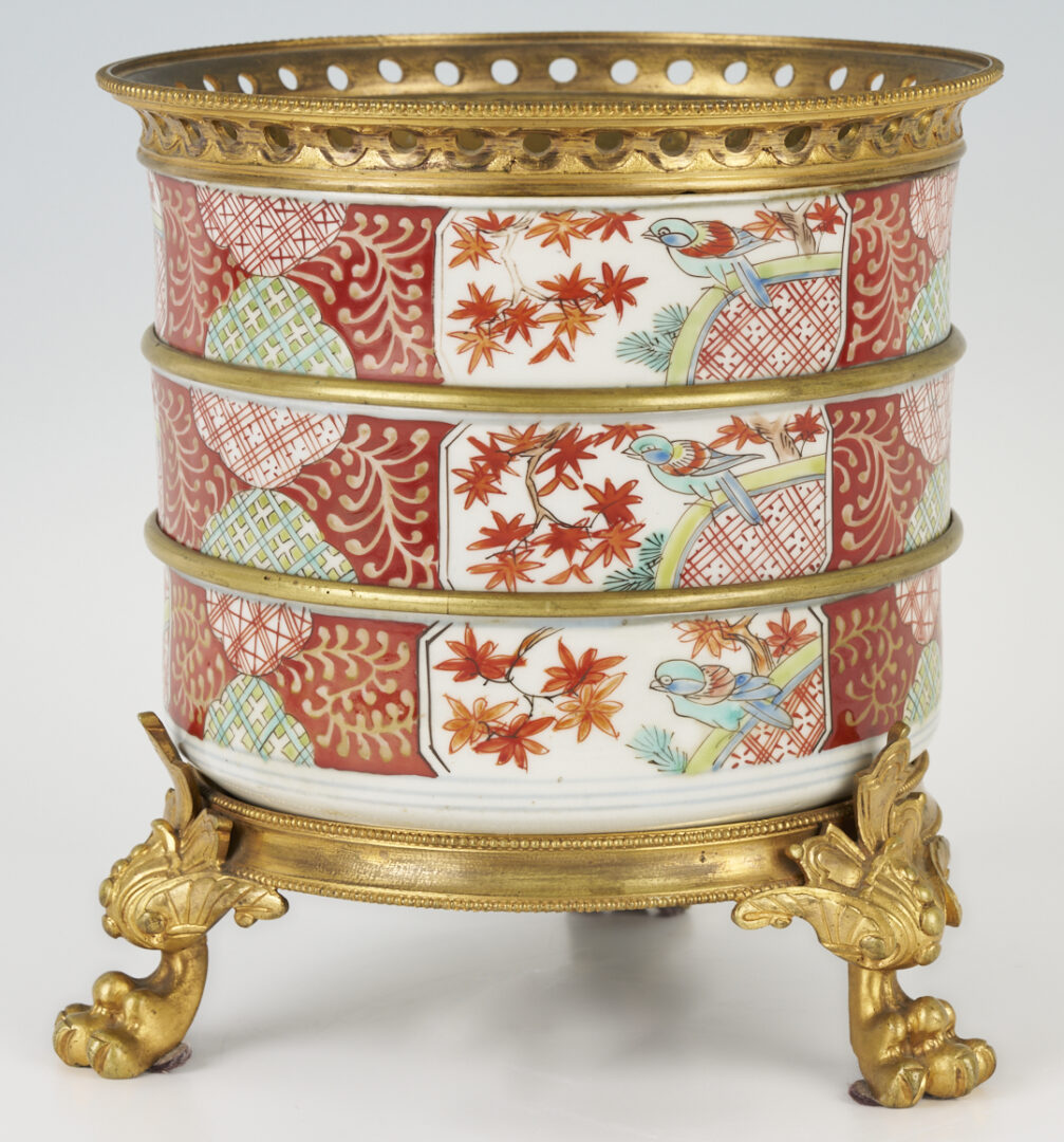 Lot 1064: Asian Jardiniere with Bronze Mounts