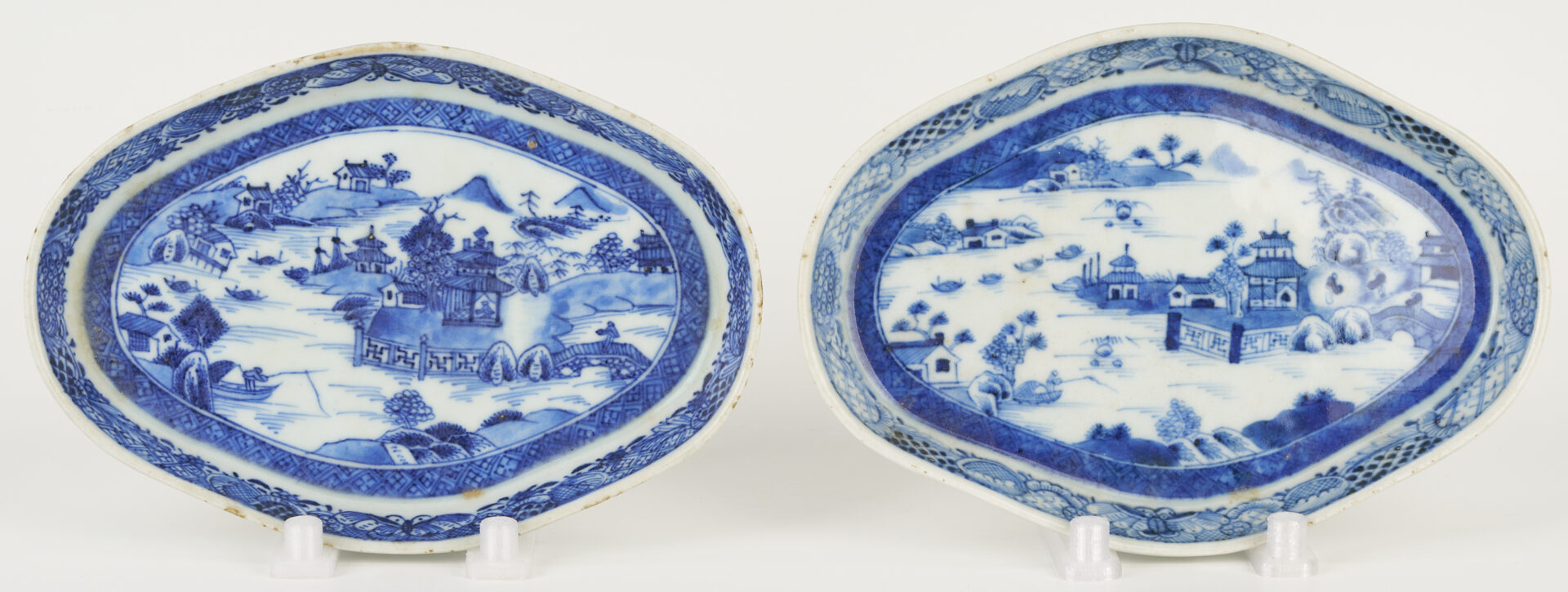 Lot 1068: 10 pcs Chinese Export Blue and White Porcelain, SC History