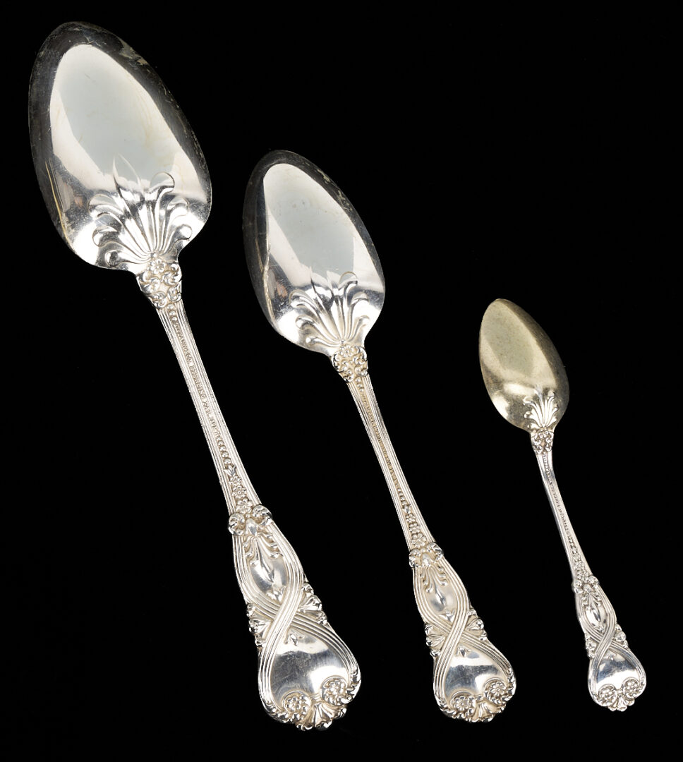 Lot 1083: Tiffany Sterling 9 pc Place Setting, St. James