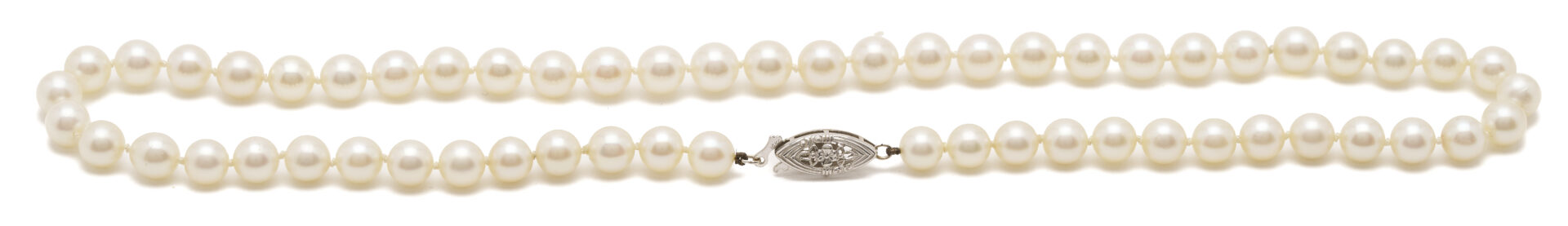 Lot 1097: 7 Ladies' Gold & Pearl Jewelry items, incl. Mikimoto Pearl Earrings