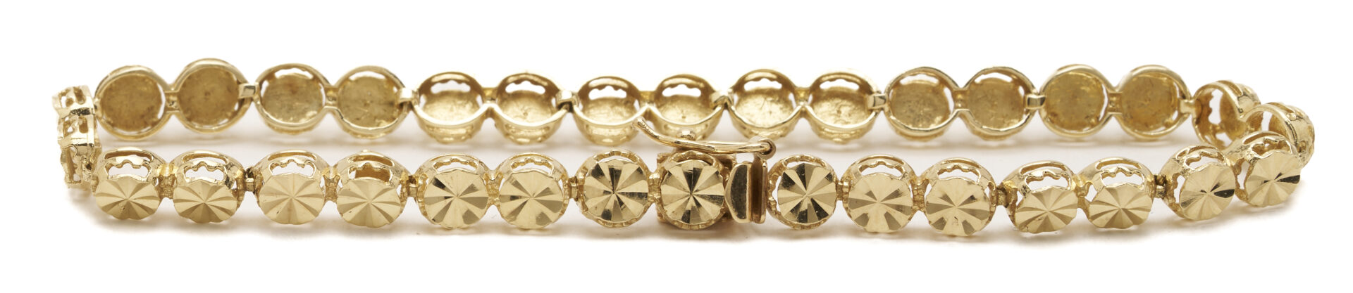 Lot 1104: Two (2) 14K Gold Bracelets