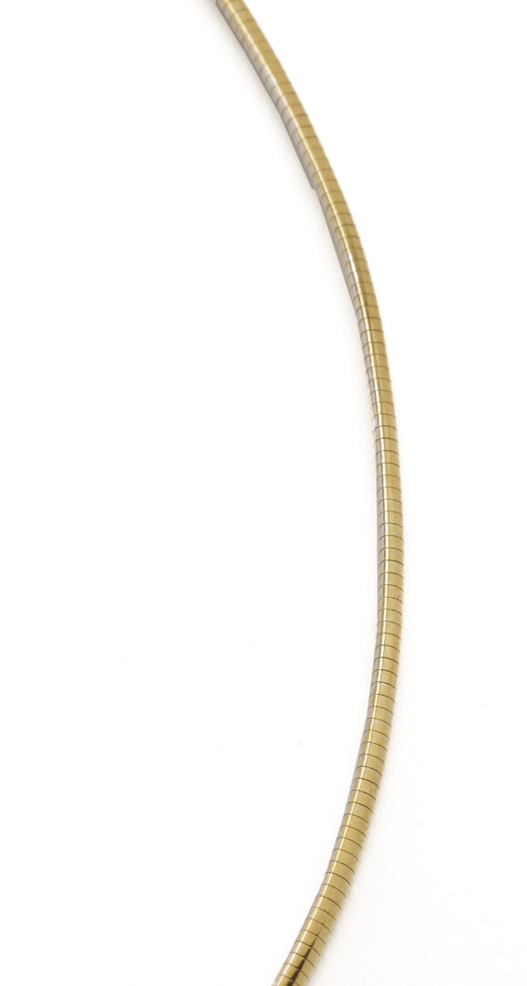 Lot 1106: 14K Yellow Gold Italian Snake Chain Necklace