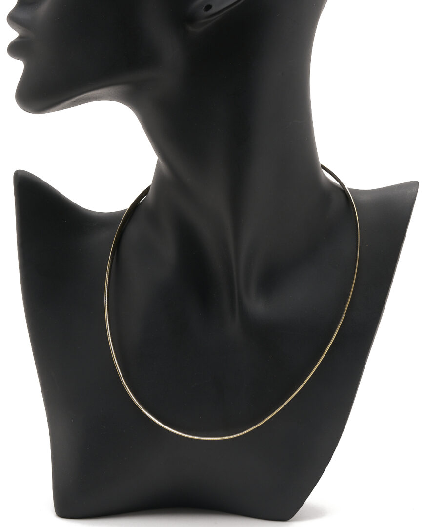 Lot 1106: 14K Yellow Gold Italian Snake Chain Necklace