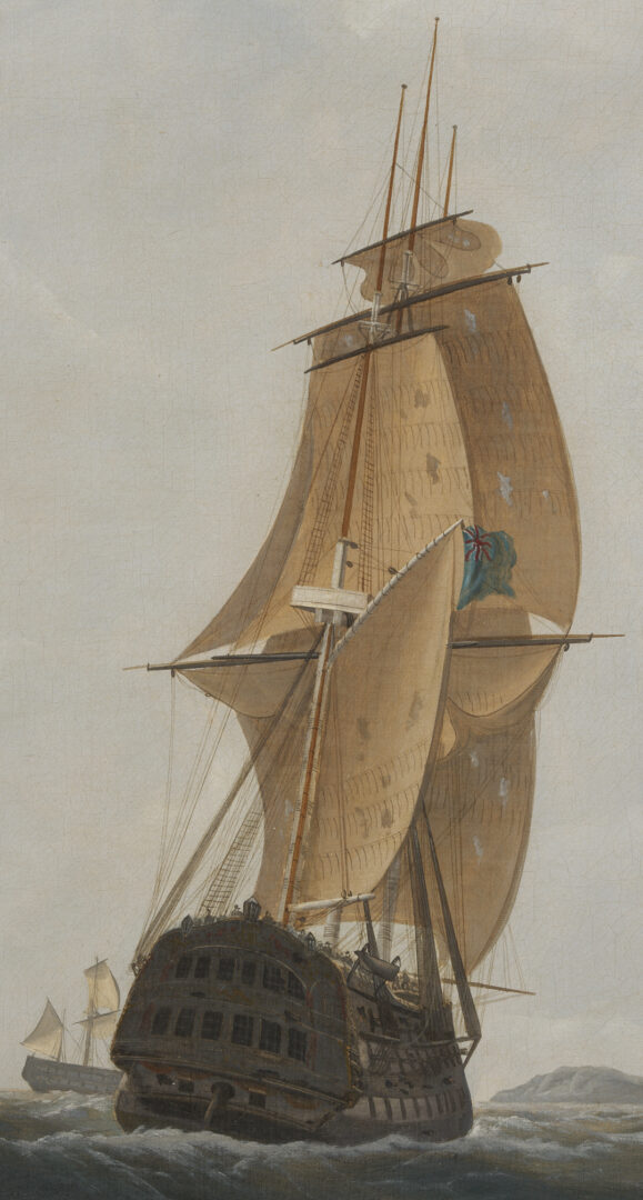 Lot 110: Marine Painting attr. William John Huggins, Trafalgar