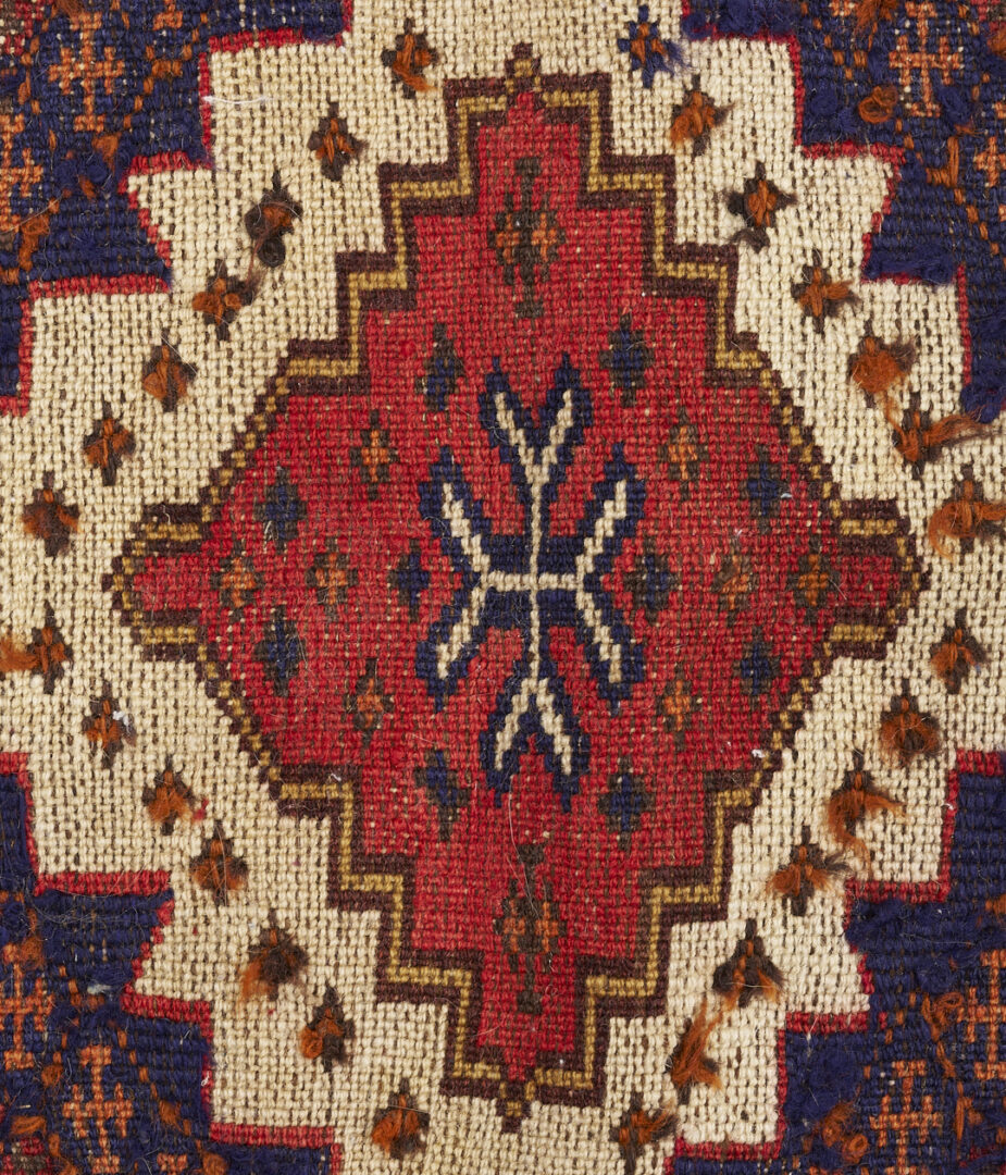 Lot 1113: 2 Rugs, Tekke Torba Flat Weave & Afghan Baluch