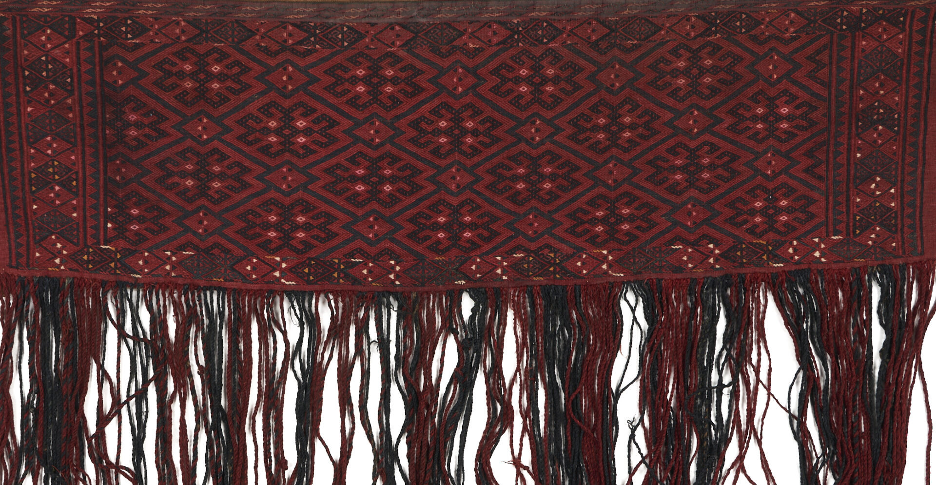 Lot 1113: 2 Rugs, Tekke Torba Flat Weave & Afghan Baluch