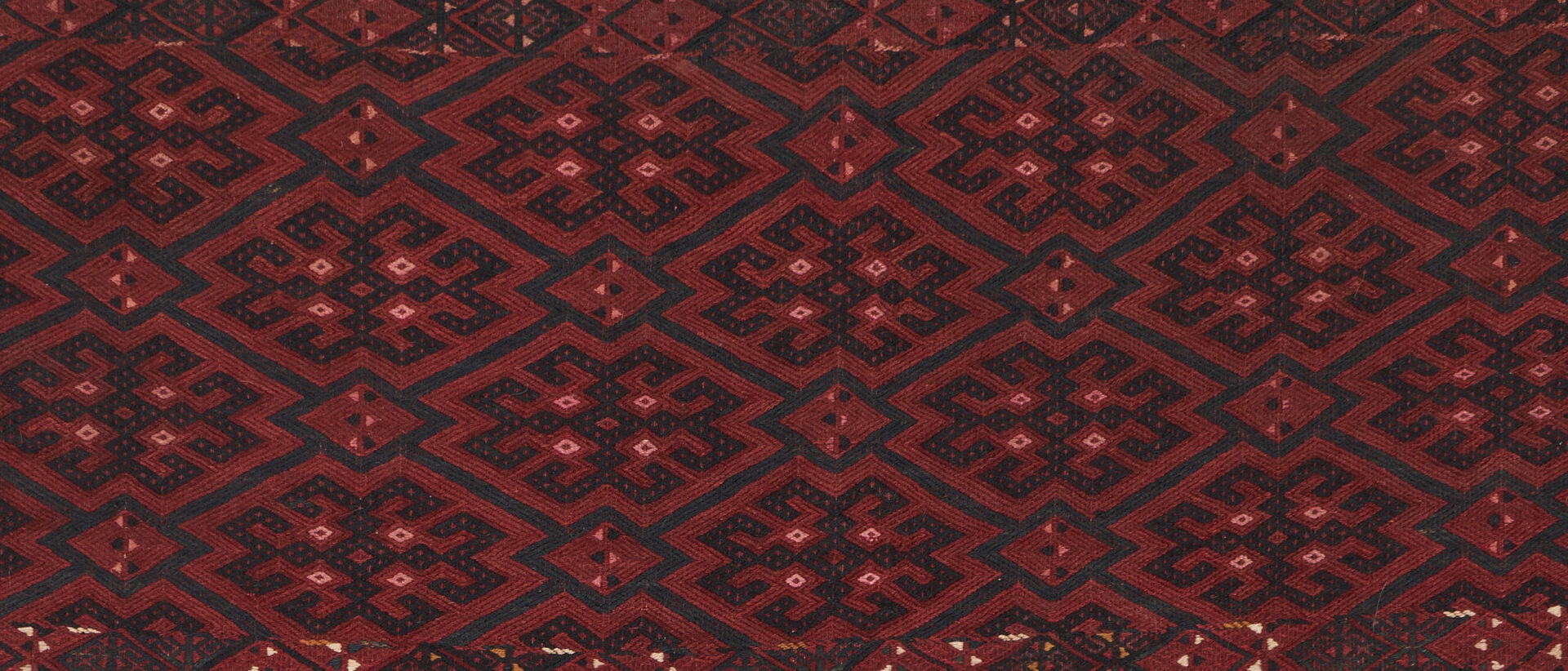 Lot 1113: 2 Rugs, Tekke Torba Flat Weave & Afghan Baluch