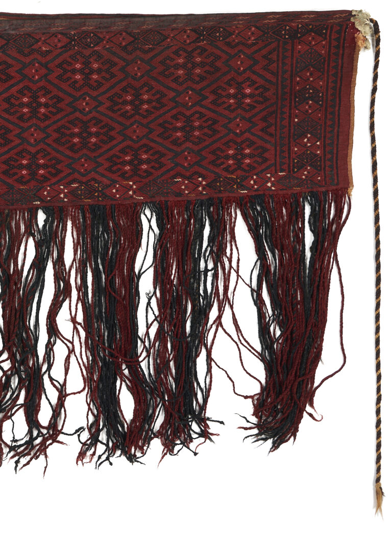 Lot 1113: 2 Rugs, Tekke Torba Flat Weave & Afghan Baluch