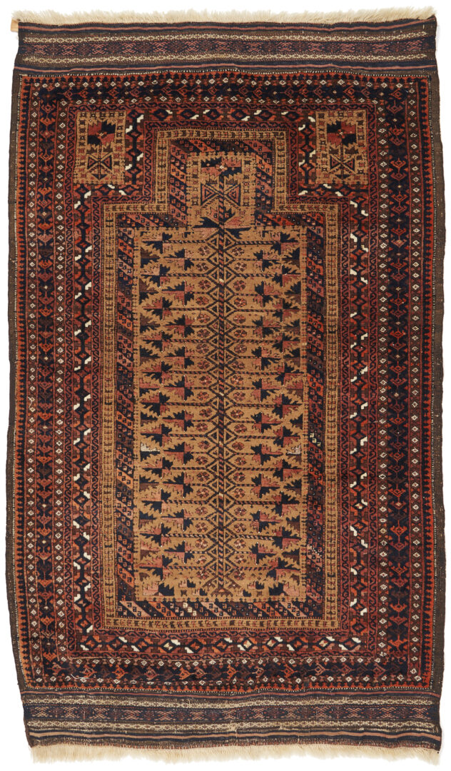 Lot 1115: Antique Baluch Afghan Tribal Prayer Rug