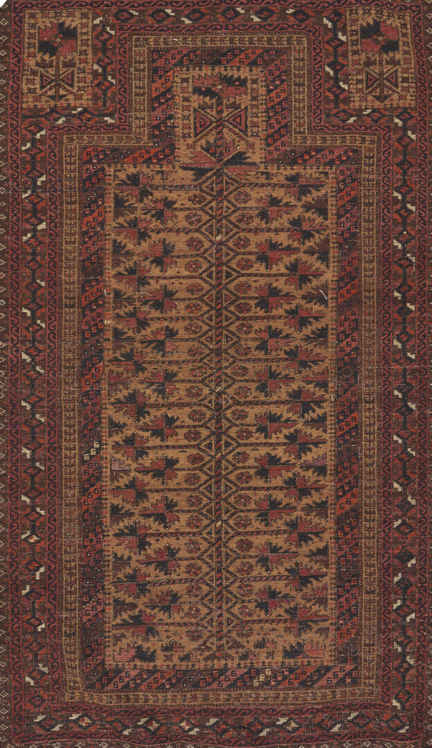 Lot 1115: Antique Baluch Afghan Tribal Prayer Rug