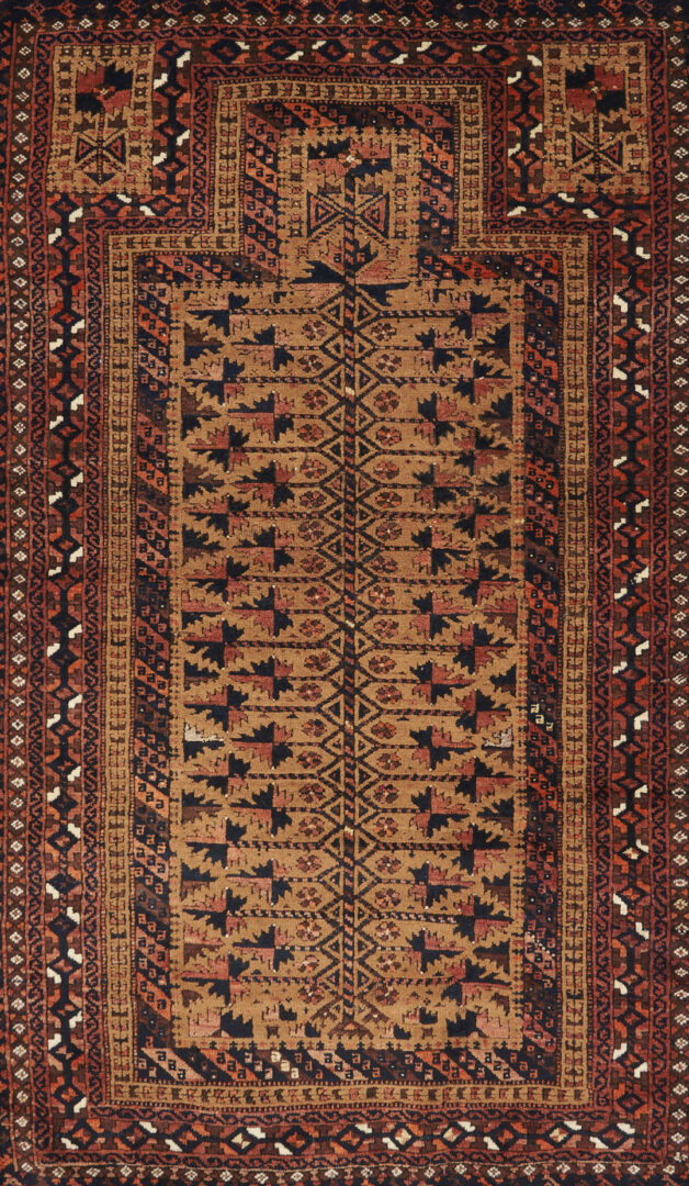 Lot 1115: Antique Baluch Afghan Tribal Prayer Rug