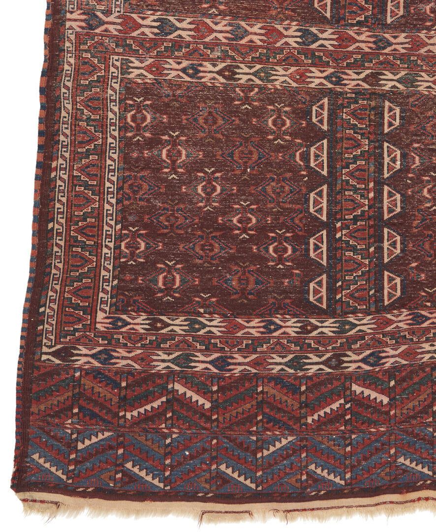 Lot 1119: Antique Yomud or Yomut Turkmen Ensi Rug