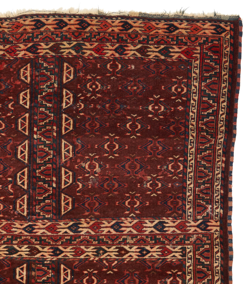 Lot 1119: Antique Yomud or Yomut Turkmen Ensi Rug