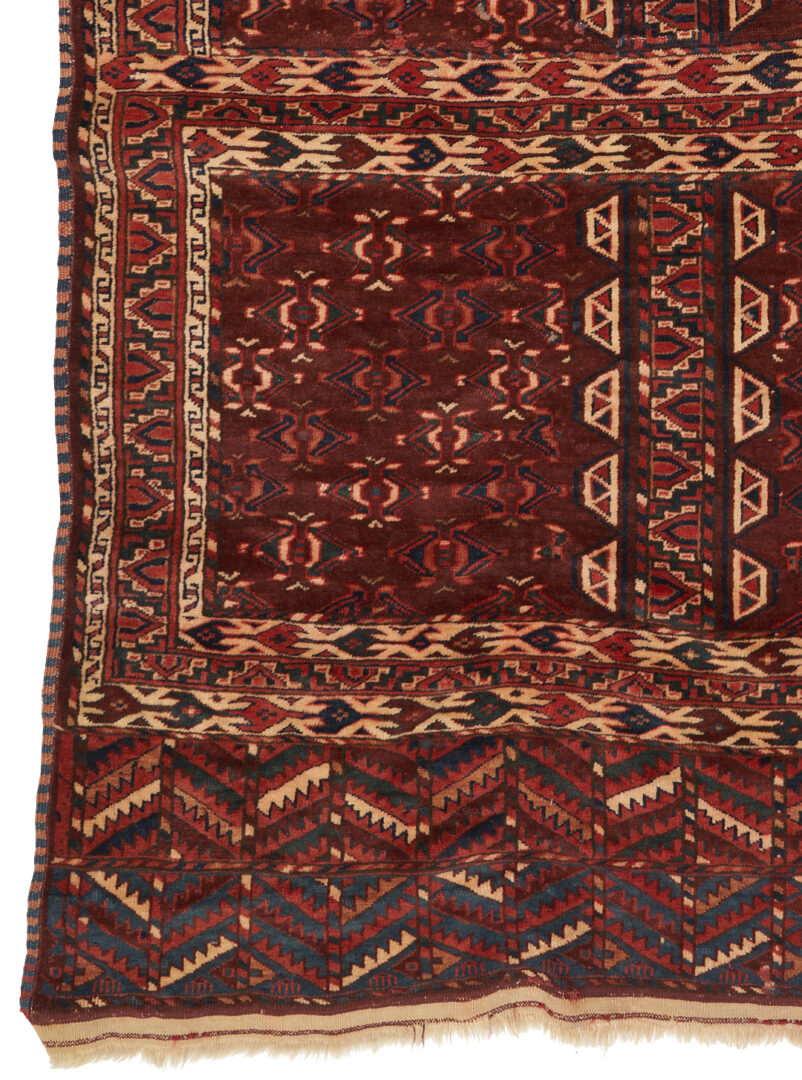 Lot 1119: Antique Yomud or Yomut Turkmen Ensi Rug