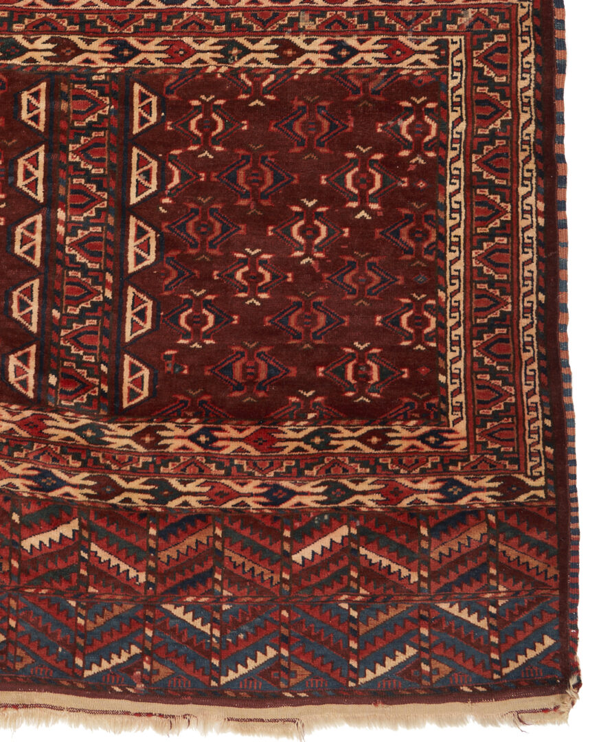 Lot 1119: Antique Yomud or Yomut Turkmen Ensi Rug