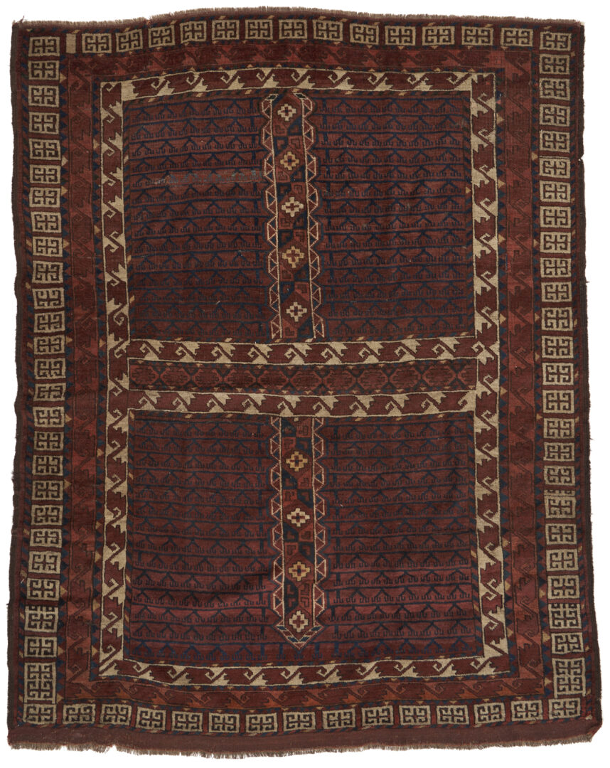 Lot 1126: Antique Yomut or Yomud Turkmen Ensi Rug