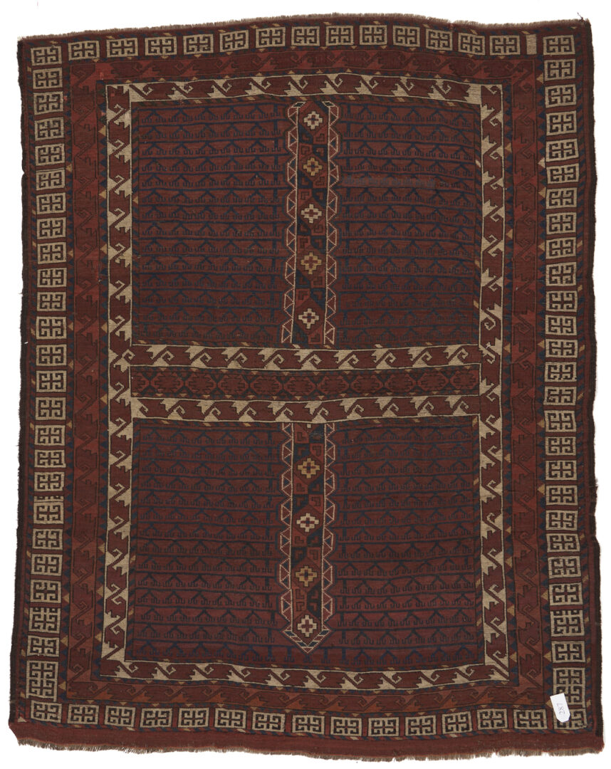 Lot 1126: Antique Yomut or Yomud Turkmen Ensi Rug