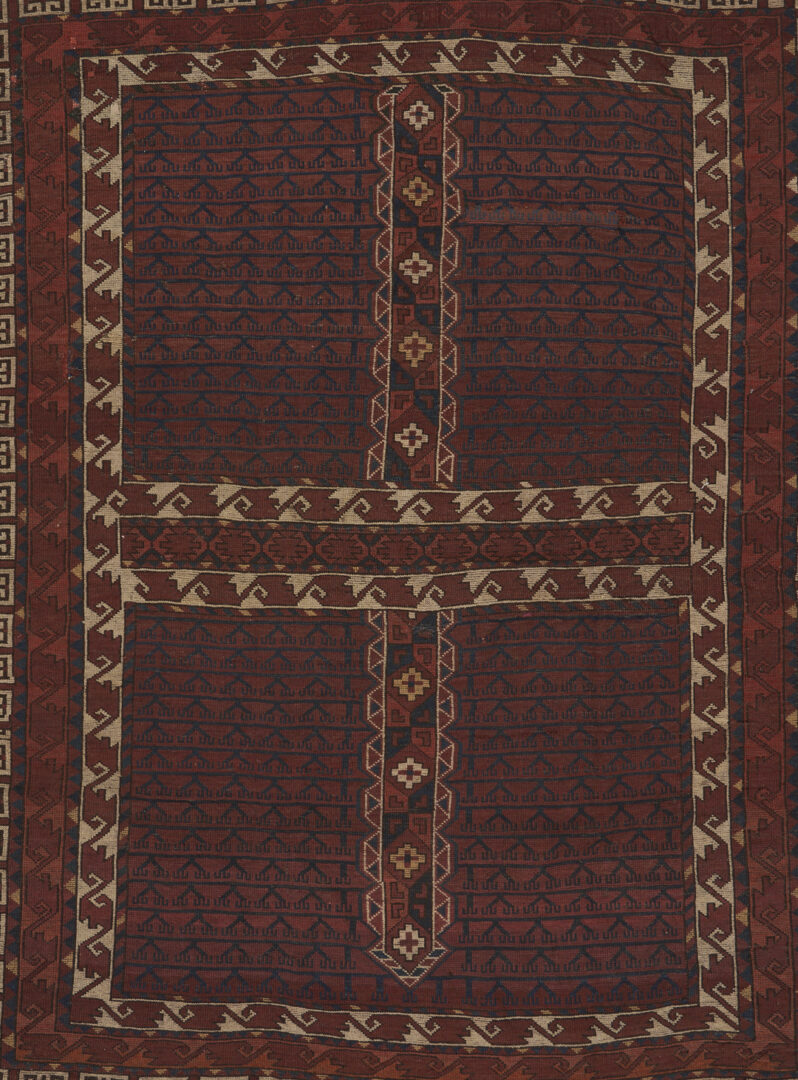 Lot 1126: Antique Yomut or Yomud Turkmen Ensi Rug