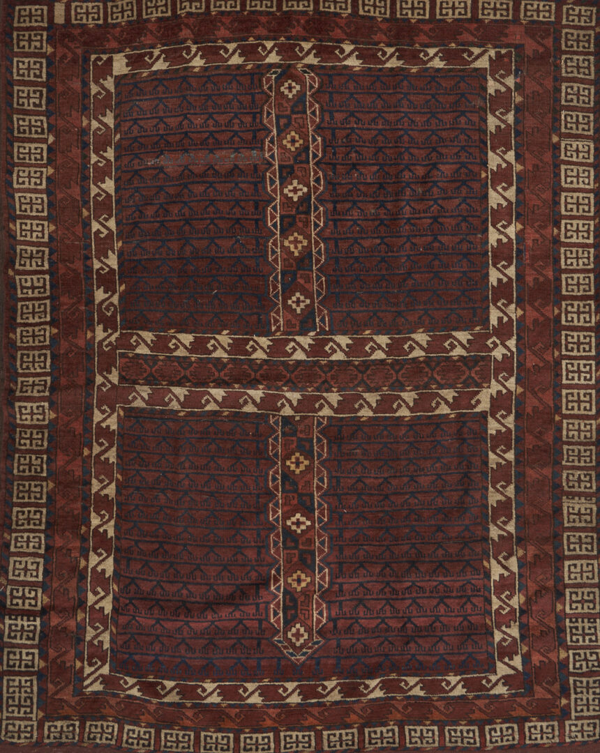 Lot 1126: Antique Yomut or Yomud Turkmen Ensi Rug