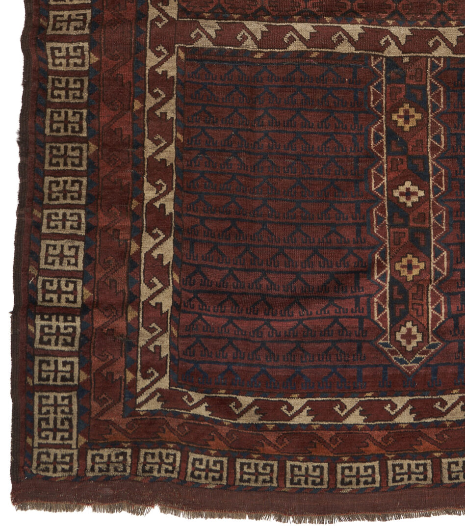 Lot 1126: Antique Yomut or Yomud Turkmen Ensi Rug