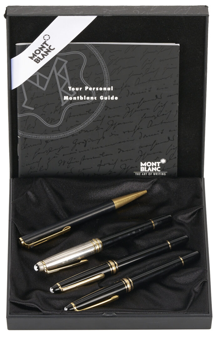 Lot 1129: Four (4) Mont Blanc Luxury Pens