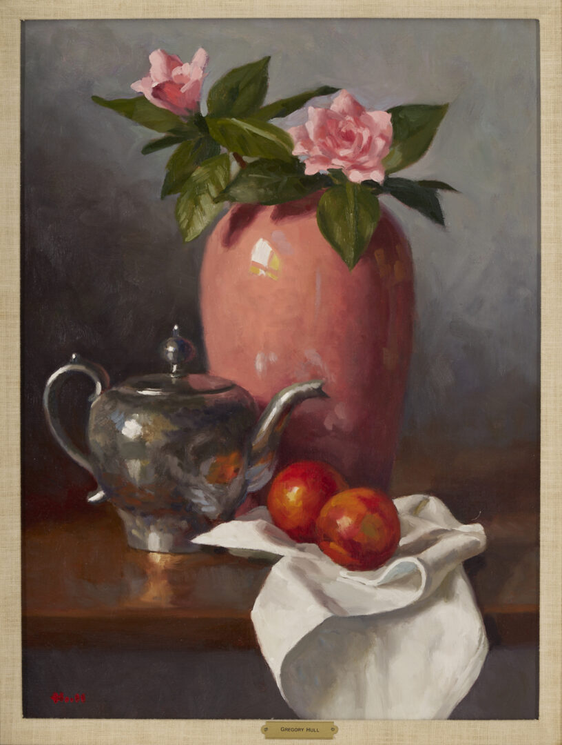 Lot 1134: Pr. 20th C. Still Life Paintings, Anton Katishev & Gregory Hull