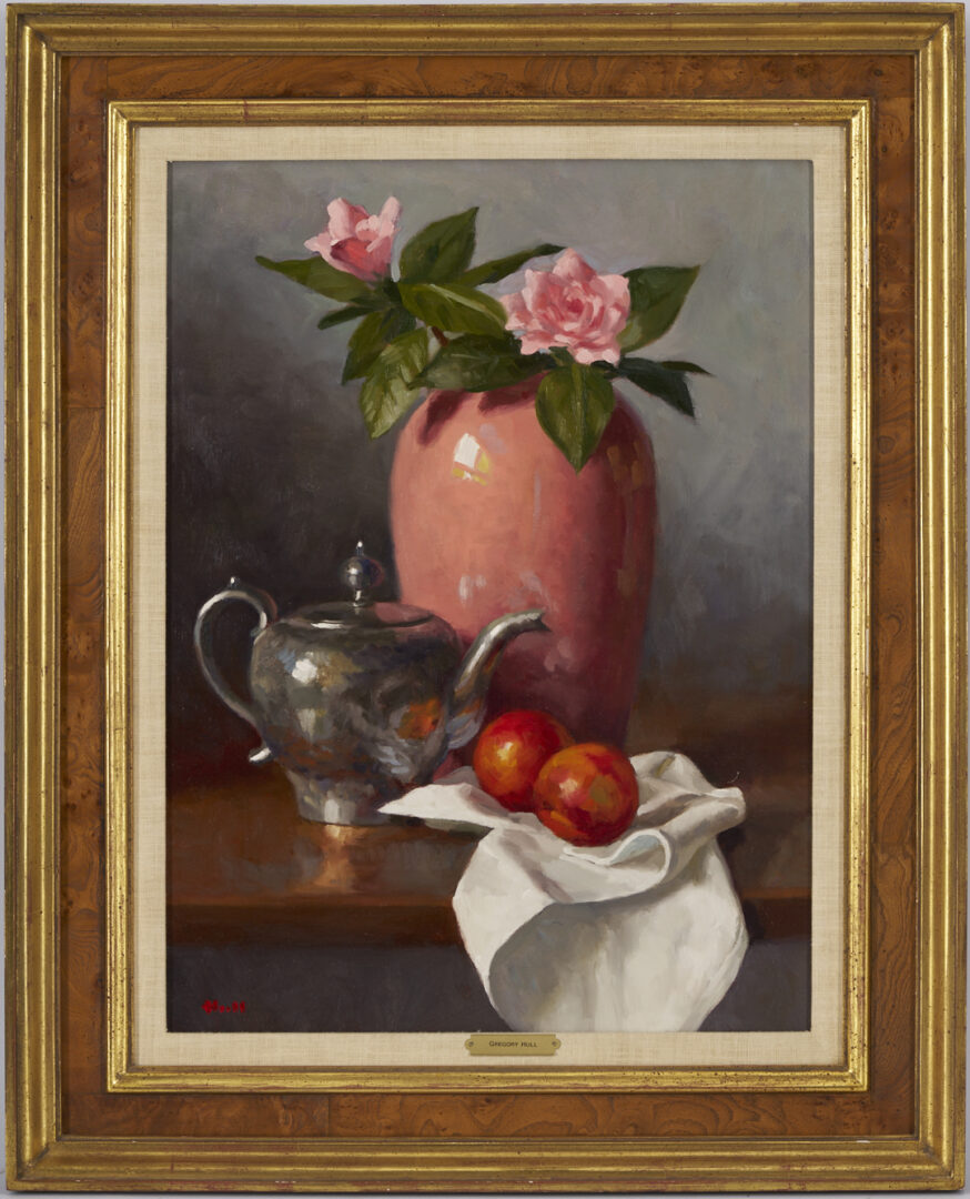 Lot 1134: Pr. 20th C. Still Life Paintings, Anton Katishev & Gregory Hull