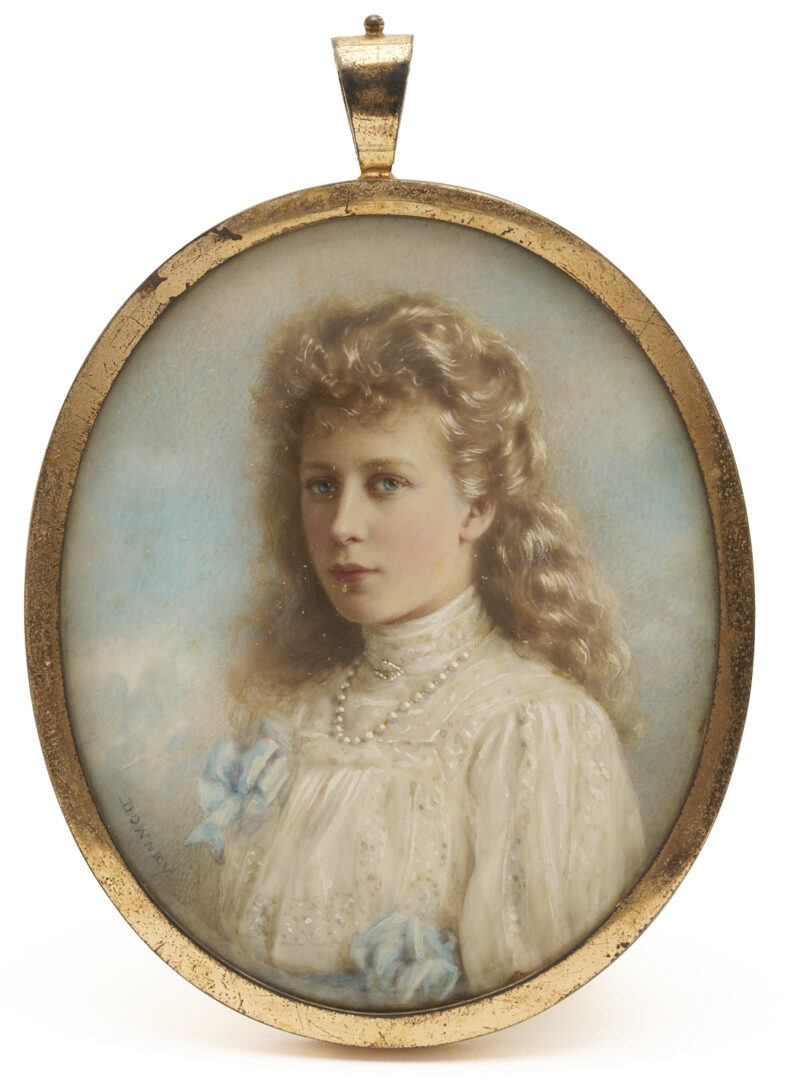 Lot 113: William Downey Portrait Miniature, Princess Mary