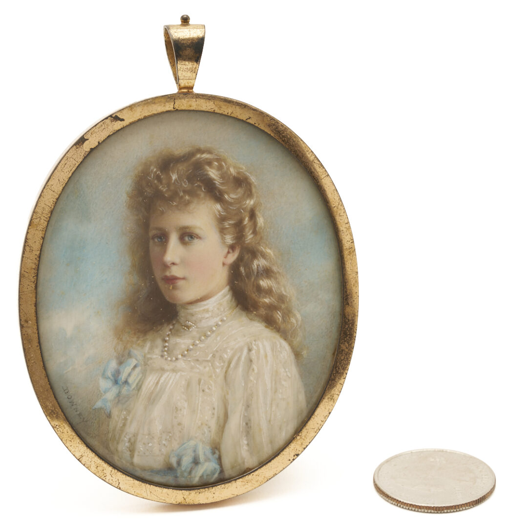 Lot 113: William Downey Portrait Miniature, Princess Mary