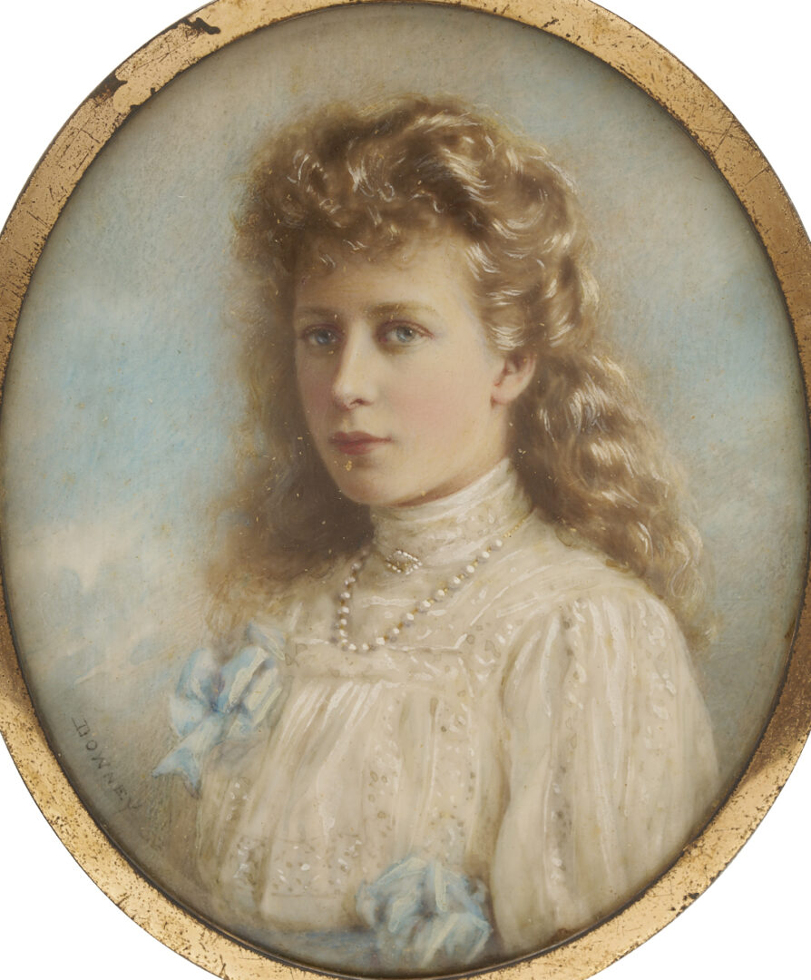 Lot 113: William Downey Portrait Miniature, Princess Mary