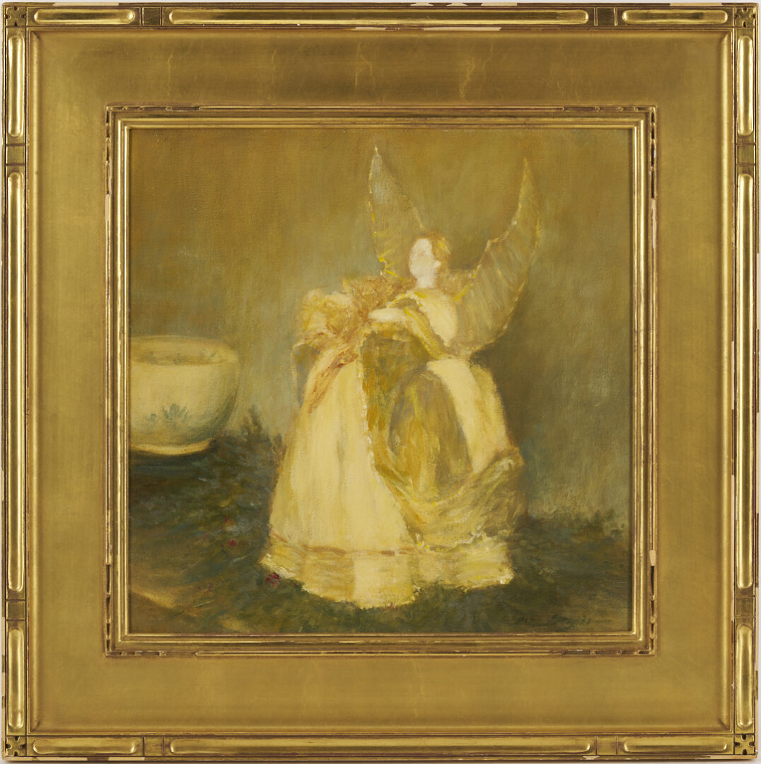 Lot 1142: Nina Maguire O/B Angel Painting