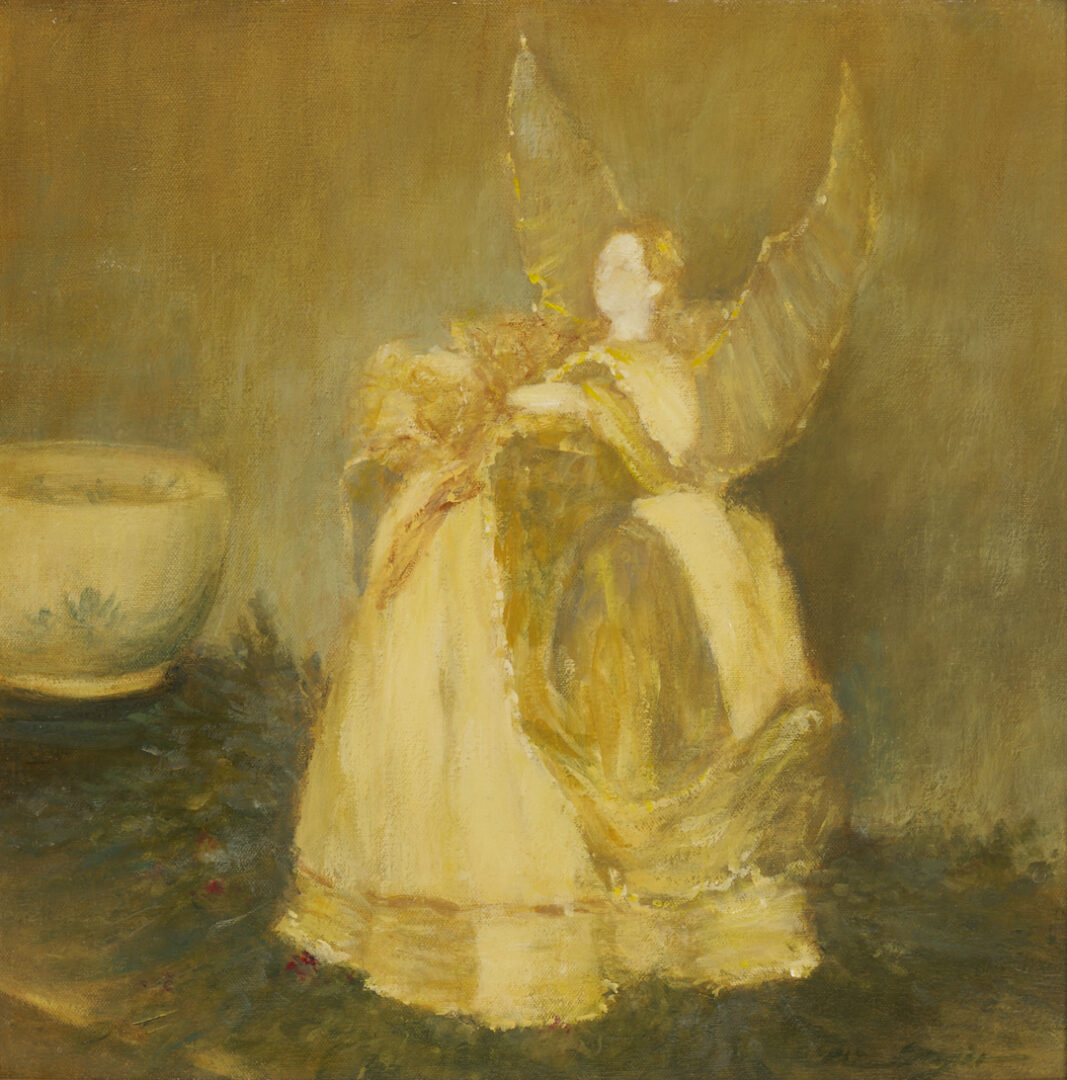 Lot 1142: Nina Maguire O/B Angel Painting